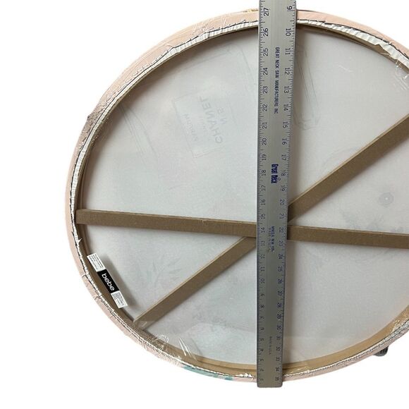 Bebe Circle Wall Art Dog Floral Perfume Girly Baby Shower Puppy Gender Reveal‎ - Picture 3 of 5